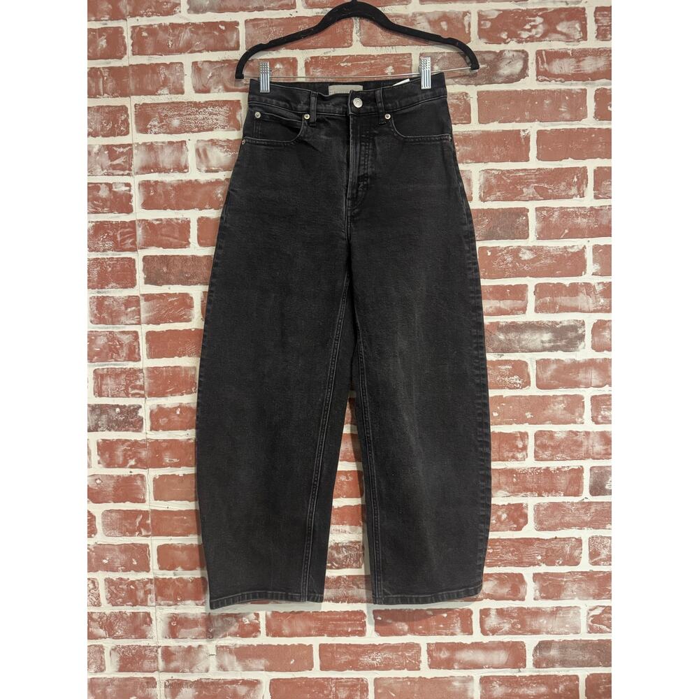 Everlane Black High-Rise Wide-Leg Jeans